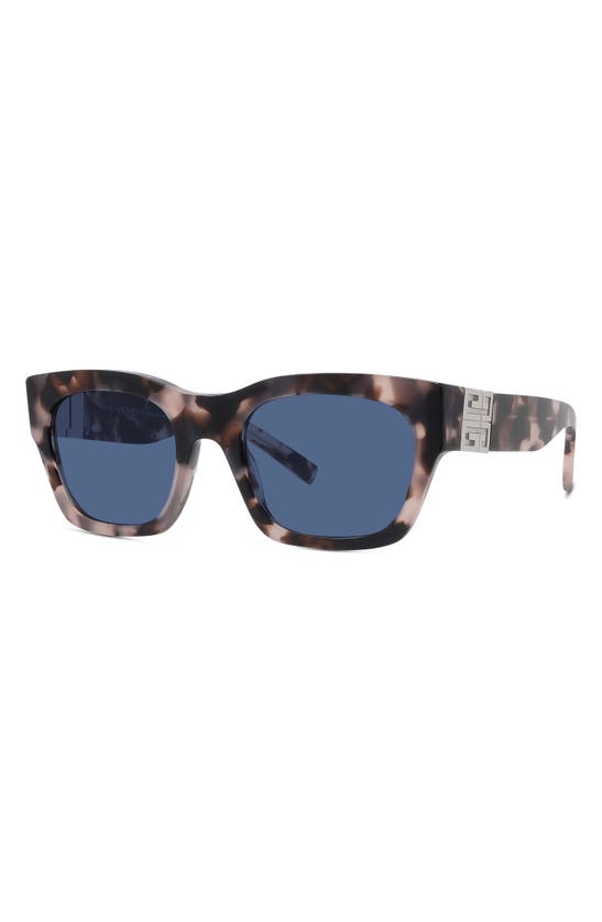 Shop Givenchy 4g 54mm Square Sunglasses In Havana / Blue