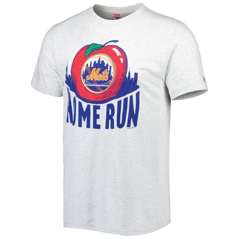 Shop Homage Gray New York Mets Hyper Local Tri-blend T-shirt