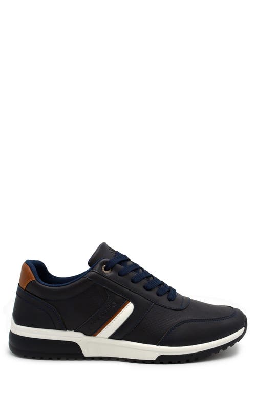 Akademiks Point Sneaker In Navy