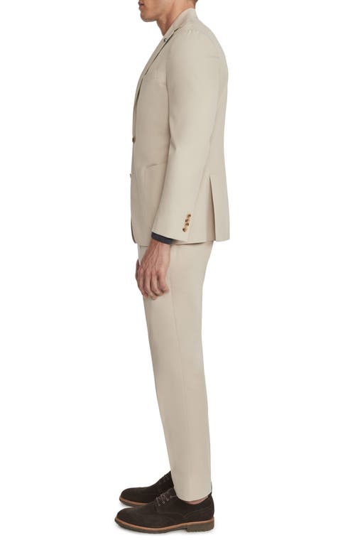 Shop Jack Victor Irving Solid Tan Cotton & Cashmere Suit