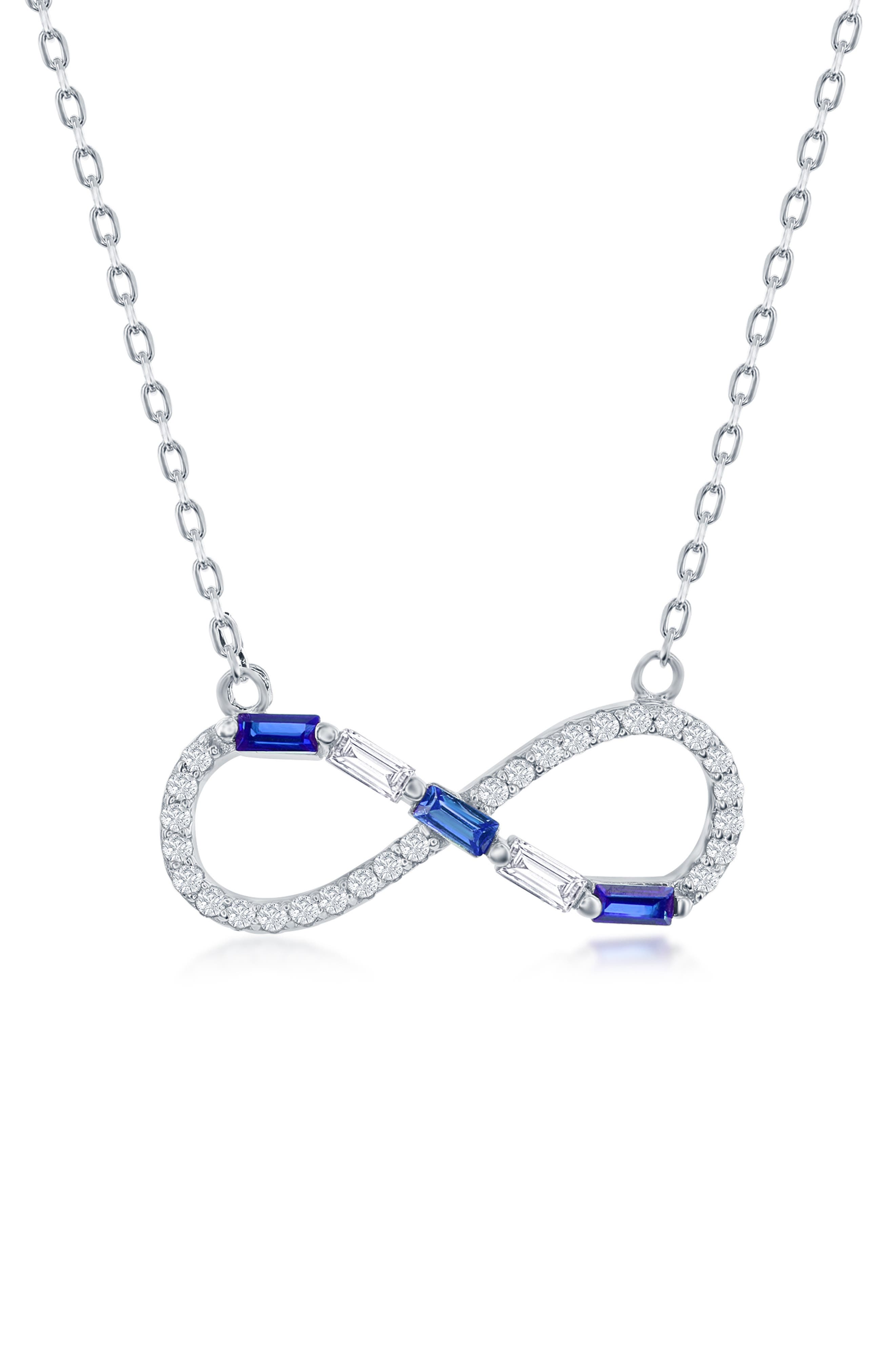 cz infinity necklace