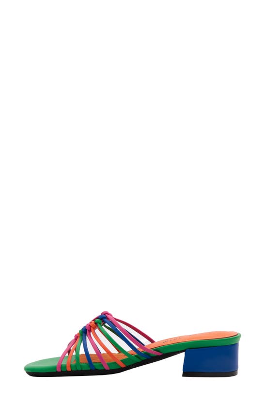 David Tate Excellent Strappy Slide Sandal In Bright Multi