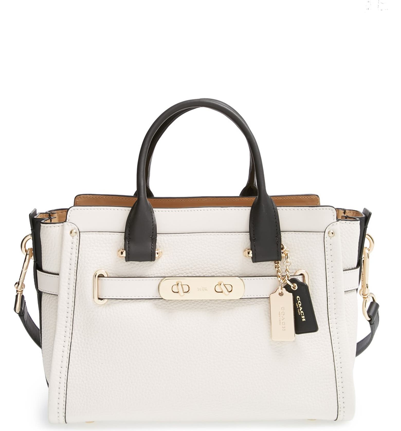 COACH 'Swagger 35' Colorblock Leather Satchel | Nordstrom