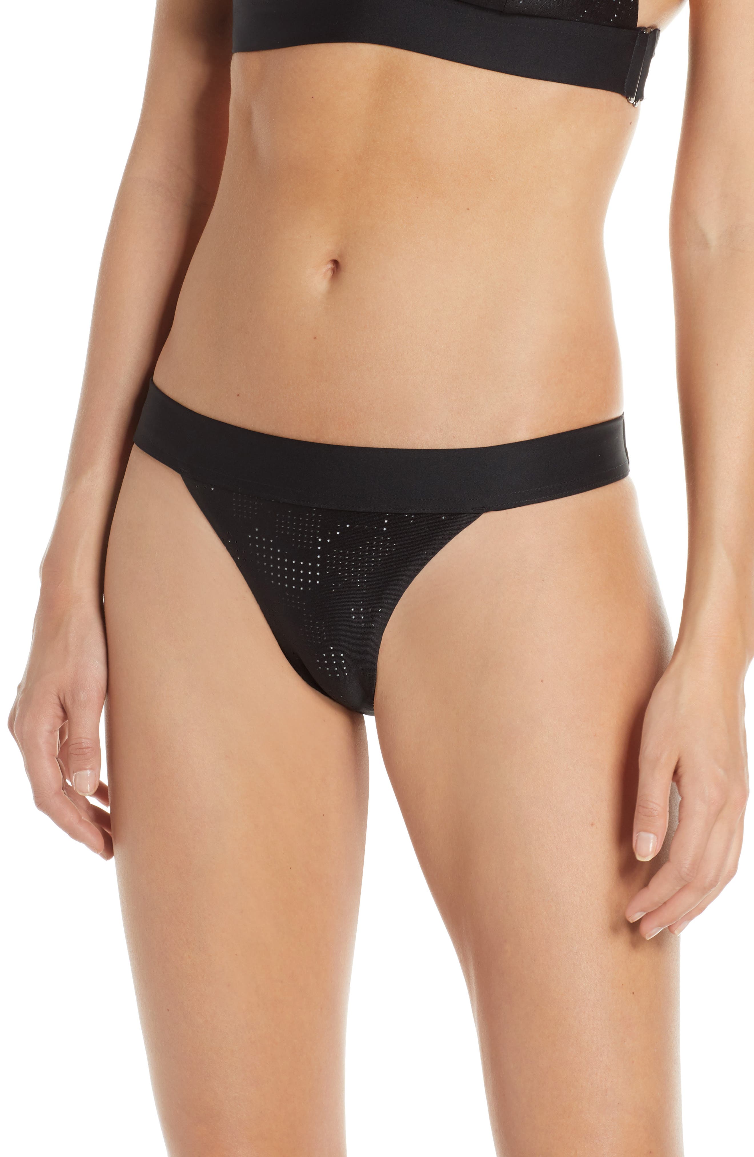 Nike Optic Camo Bikini Bottoms, Black