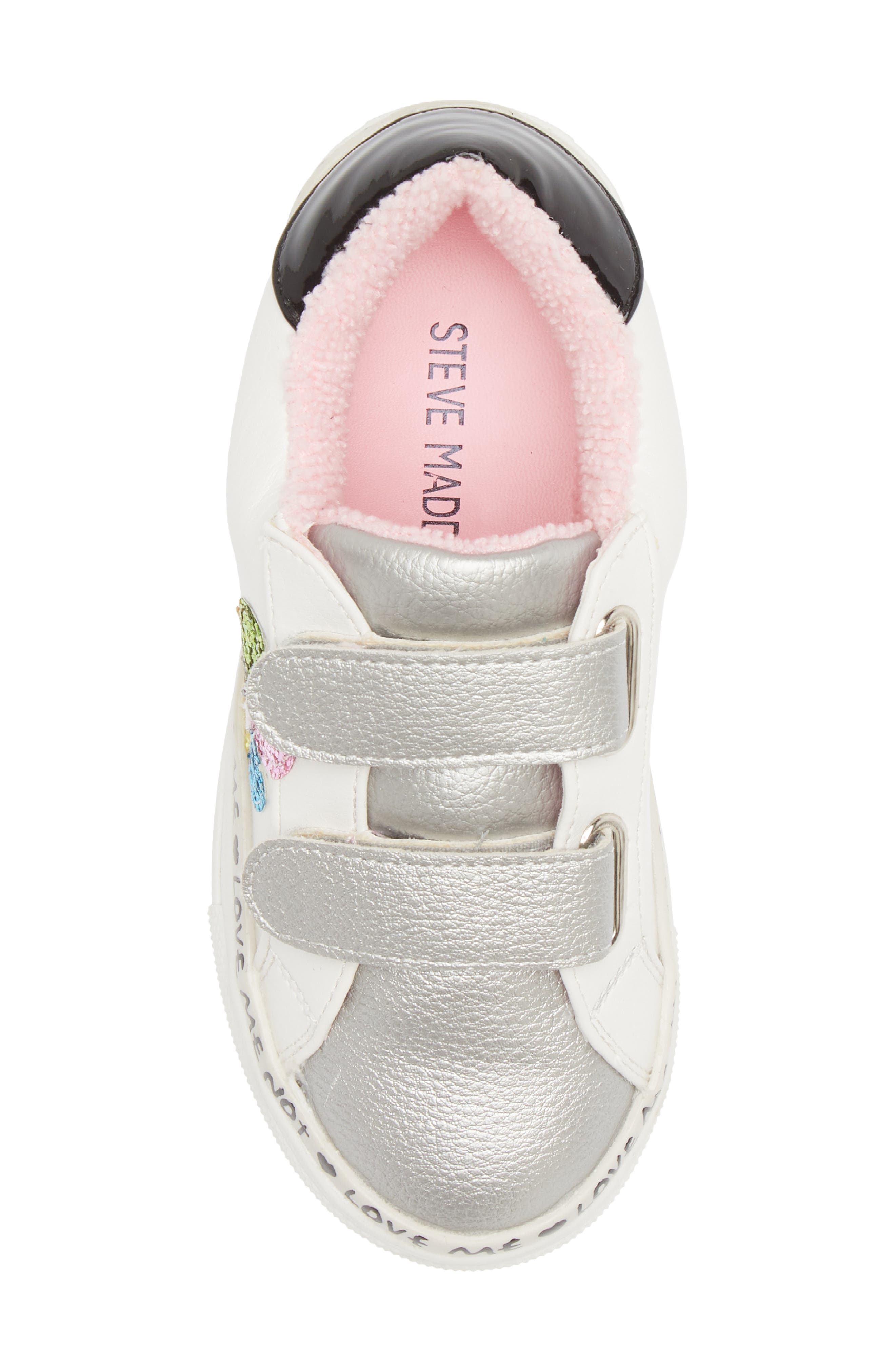 Wonder Nation Infant Girls Pre Walk Casual Glitter Sparkle Shoes White 3,4,5 NEW 