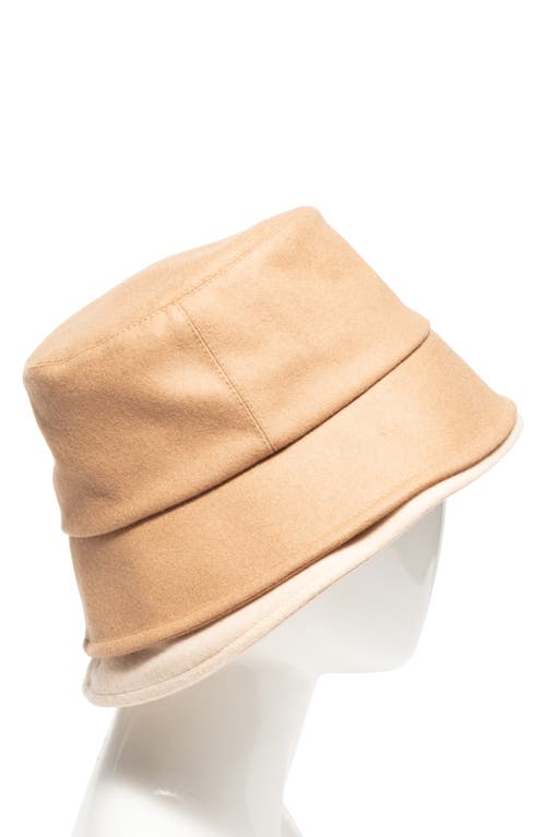 Shop Eugenia Kim Suzuki Bucket Hat In Camel/cream