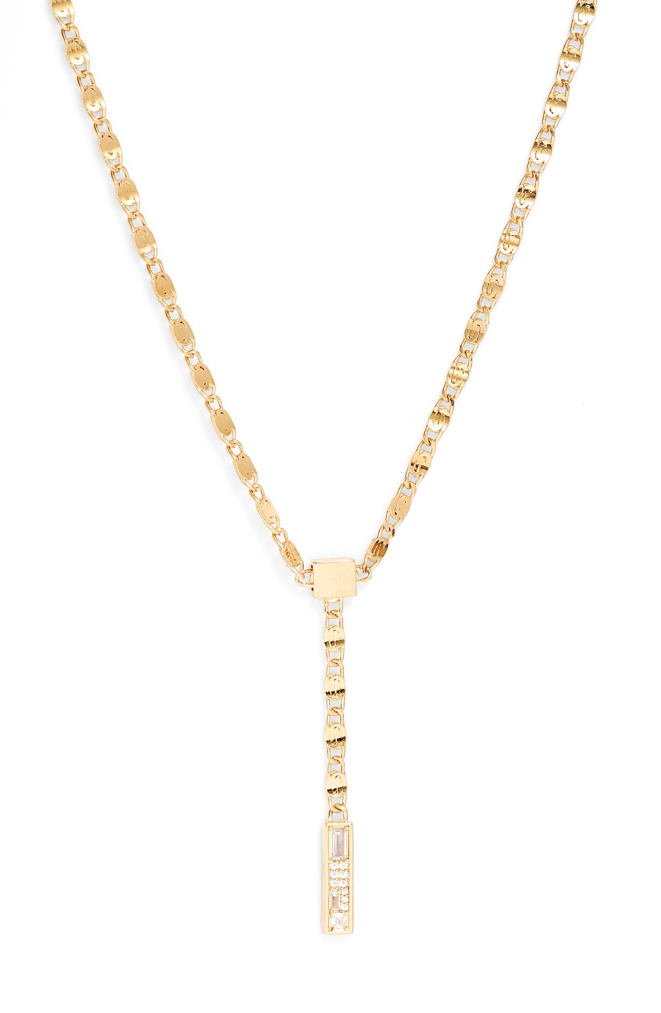 Nordstrom Cubic Zirconia Y-Necklace 