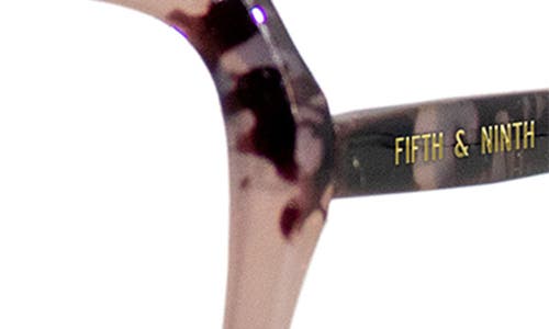 Fifth & Ninth Margot 54mm Butterfly Blue Light Blocking Glasses In Torte/clear