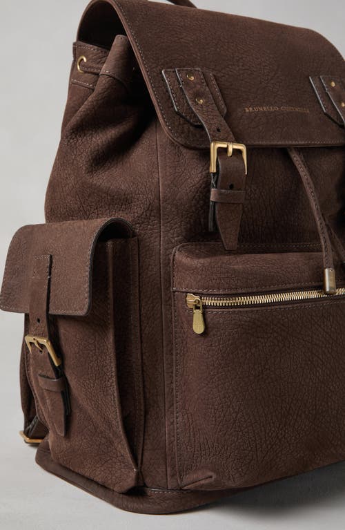 Shop Brunello Cucinelli City Backpack In Brown