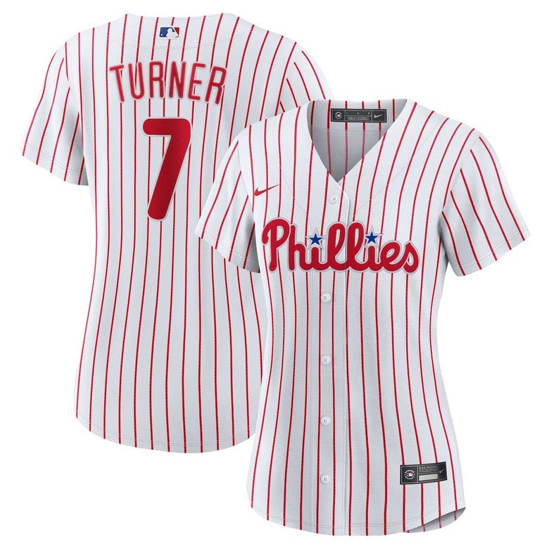 3105 Nike Philadelphia Phillies TREA TURNER REAL BLUE White P/S