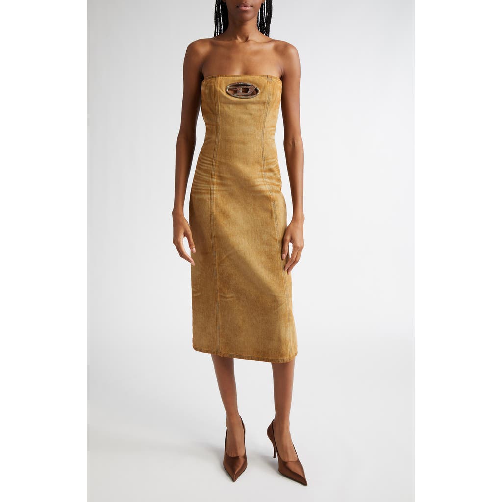 DIESEL® De-Vildress FSF Strapless Nonstretch Denim Dress