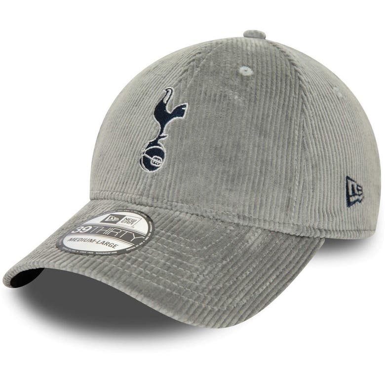 Shop New Era Gray Tottenham Hotspur Corduroy 39thirty Flex Hat