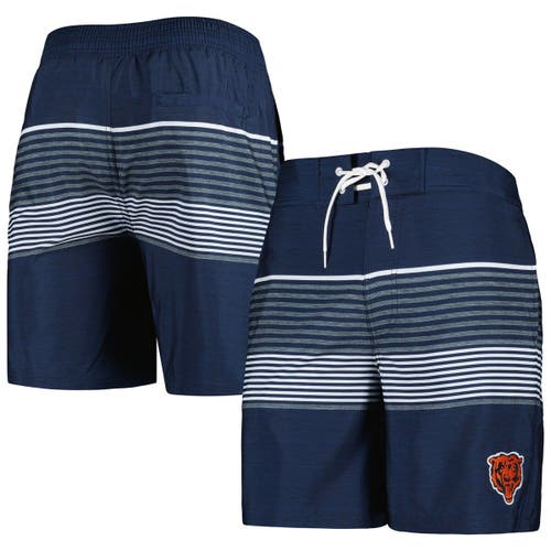 Men's G-III Sports by Carl Banks Navy Chicago Bears Coastline Volley Swim Shorts