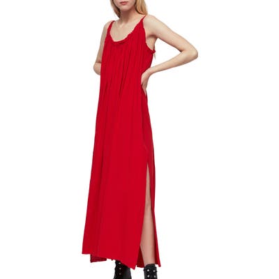 Allsaints Romey Maxi Dress, Red