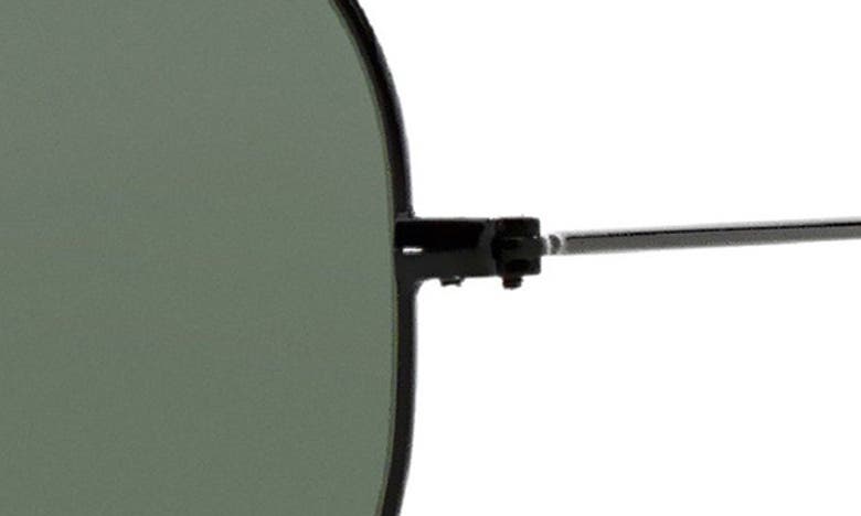 Shop Ray Ban Aviator 55mm Sunglasses In Black Polarized