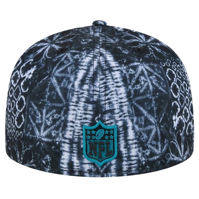 Shop New Era Black Jacksonville Jaguars Shibori 59fifty Fitted Hat