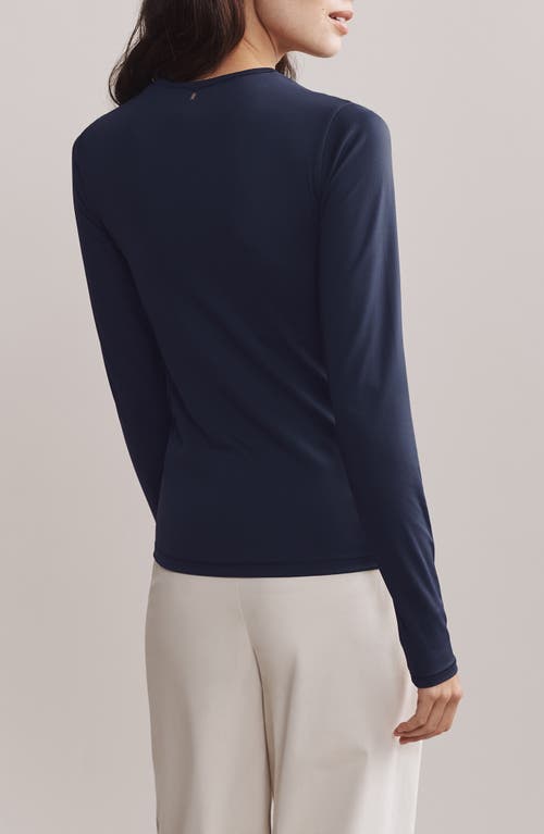 Shop Rhone Ultimate Layer Long Sleeve T-shirt In Navy Blue