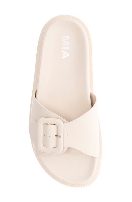Shop Mia Gya Waterproof Platform Slide Sandal In Ivory