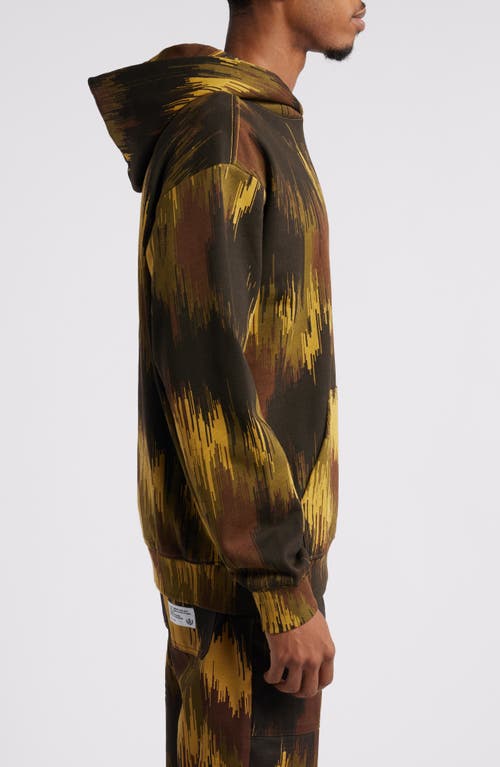 Shop Icecream Drip Camo Pullover Hoodie In Dried Tobacco