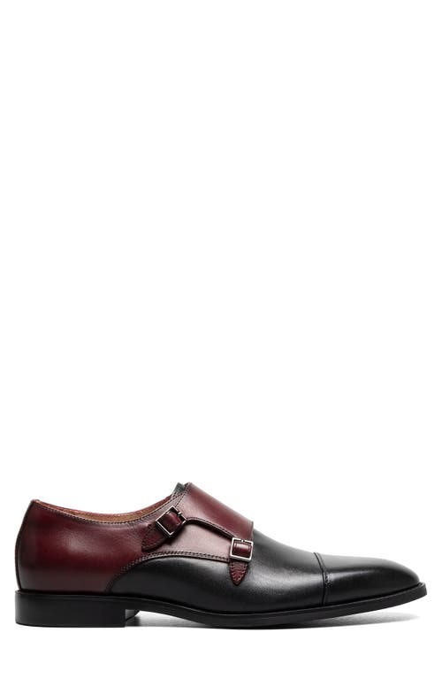 Stacy Adams Raythorne Double Monk Strap Shoe In Black Multi
