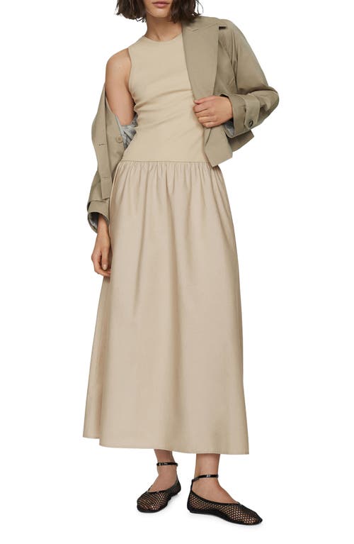Mango Women's A-line Dress In Sand