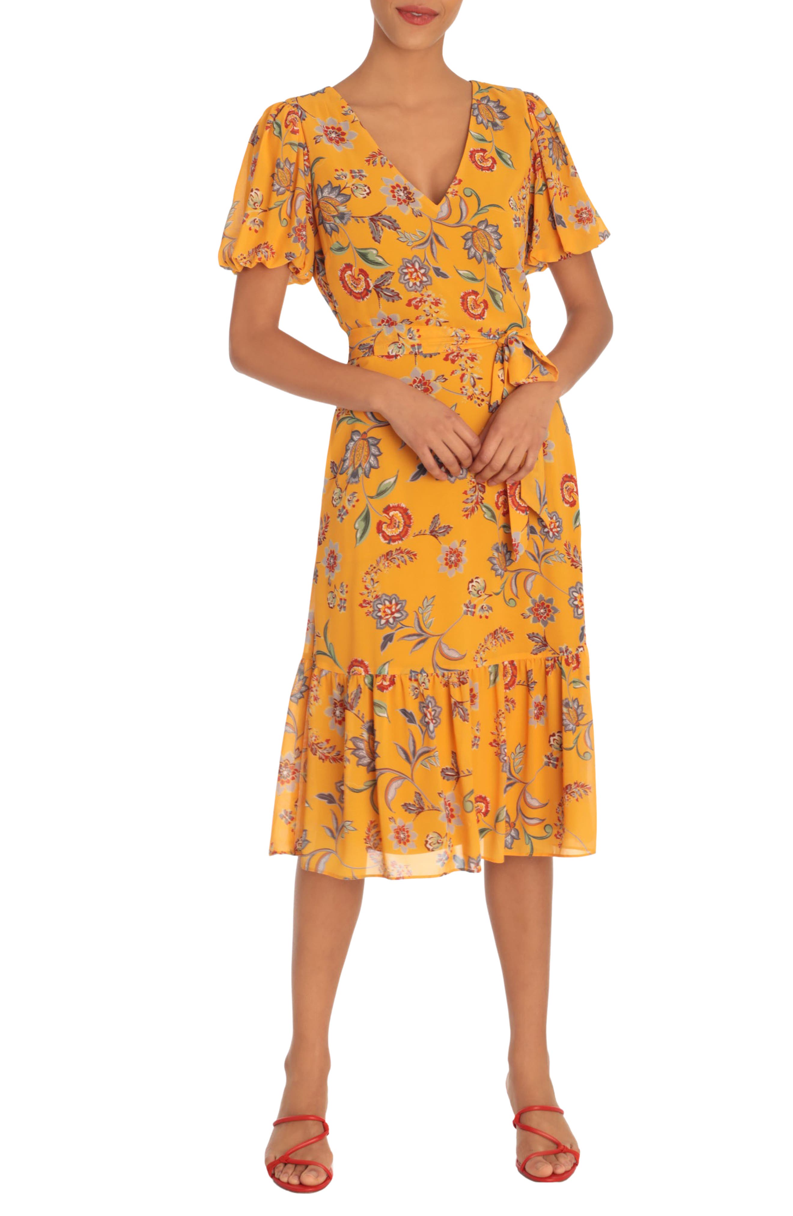donna morgan yellow dress