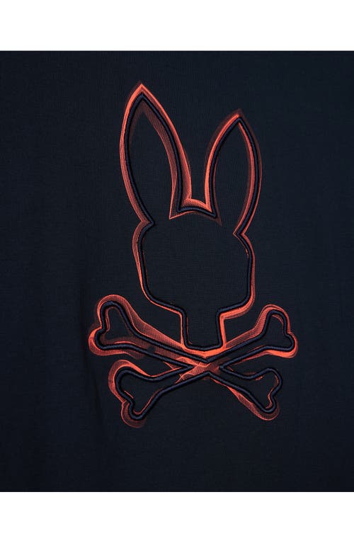 Psycho Bunny Vincent Pima Cotton Graphic T-shirt In 413 Navy