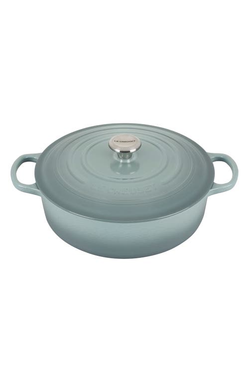 Le Creuset Signature 6 3/4-Quart Round Wide French/Dutch Oven in Sea Salt at Nordstrom