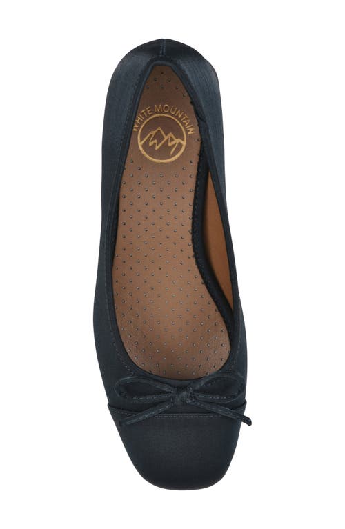 Cliffs By White Mountain Lately Round Toe Pump In Midnight Blue Shimmer Fabric