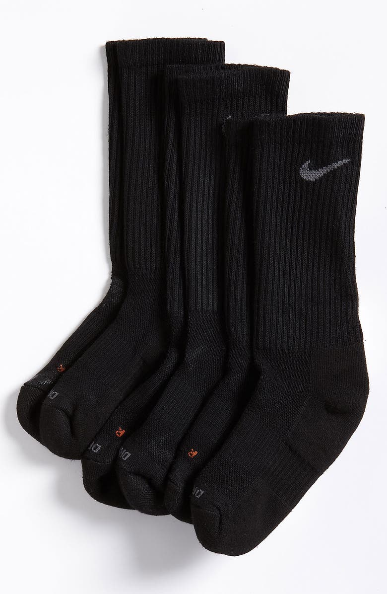 Nike Dri-FIT Crew Socks (3-Pack) (Little Boys & Big Boys) | Nordstrom