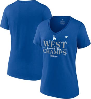 Women's White/Royal Los Angeles Dodgers Plus Size Colorblock T-Shirt