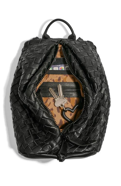 Aimee Kestenberg Tamitha Woven Mini Backpack In Black Woven