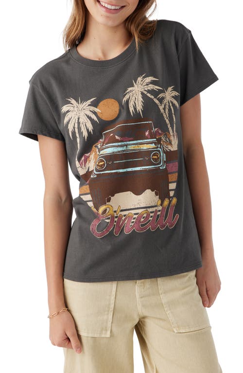 O'Neill Kids' Drive Wild Cotton Graphic T-Shirt Washed Black at