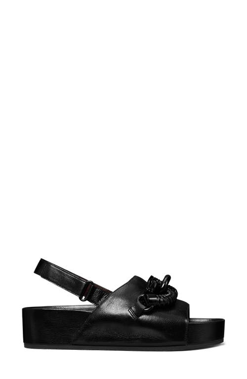 Shop Tory Burch Jessa Slingback Platform Sandal In Perfect Black