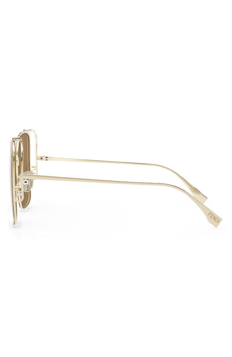 Fendi O'Lock 59mm Geometric Sunglasses | Nordstrom
