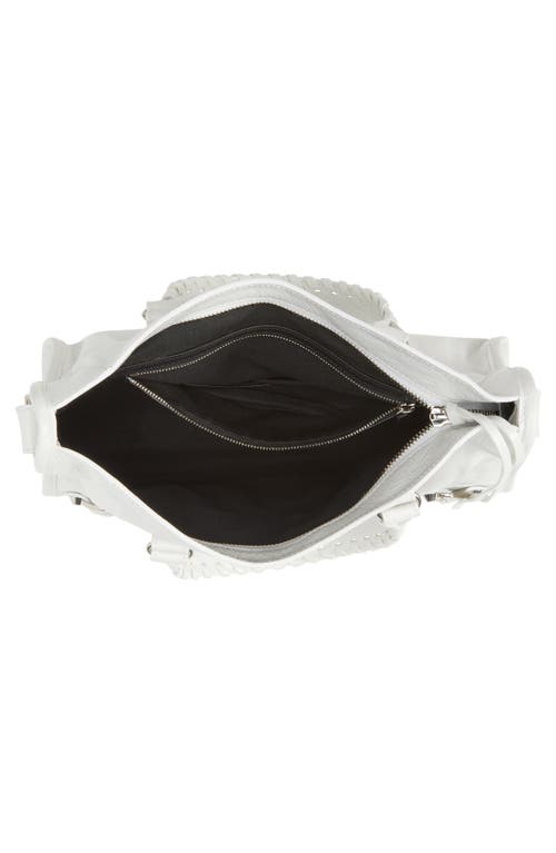 Balenciaga Small Le City Leather Tote Bag In Optic White