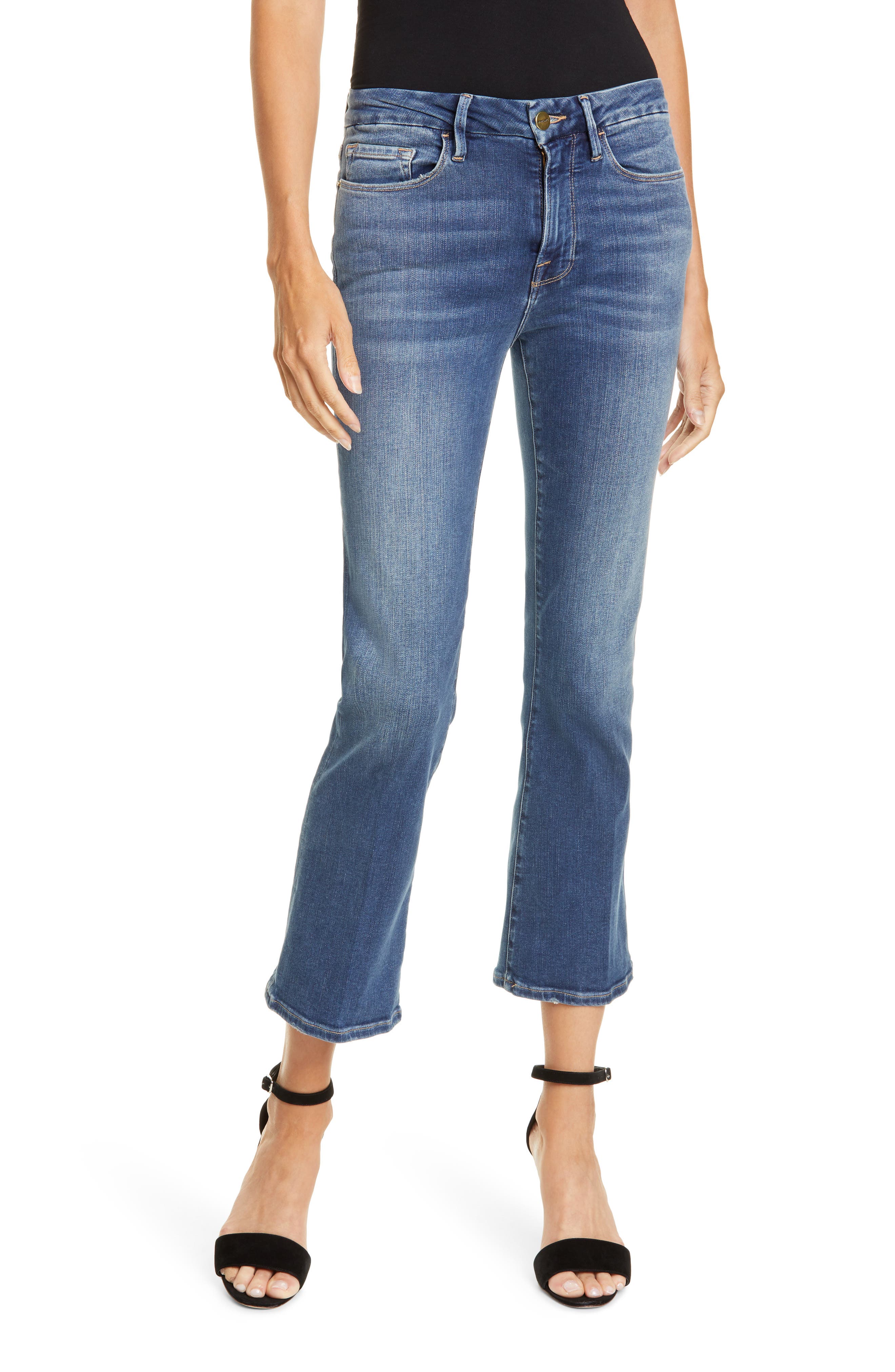 FRAME Le Crop Mini Boot High Waist Jeans Nordstrom