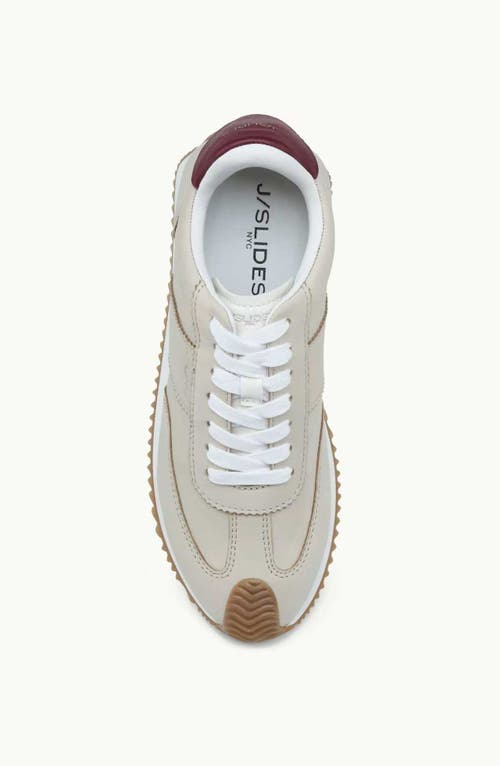 Jslides Footwear Lilith Sneaker In Off White/wine