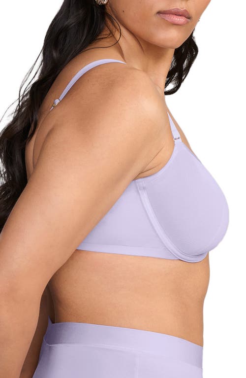 Shop Cuup The Balconette Mesh Underwire Bra In Lilac