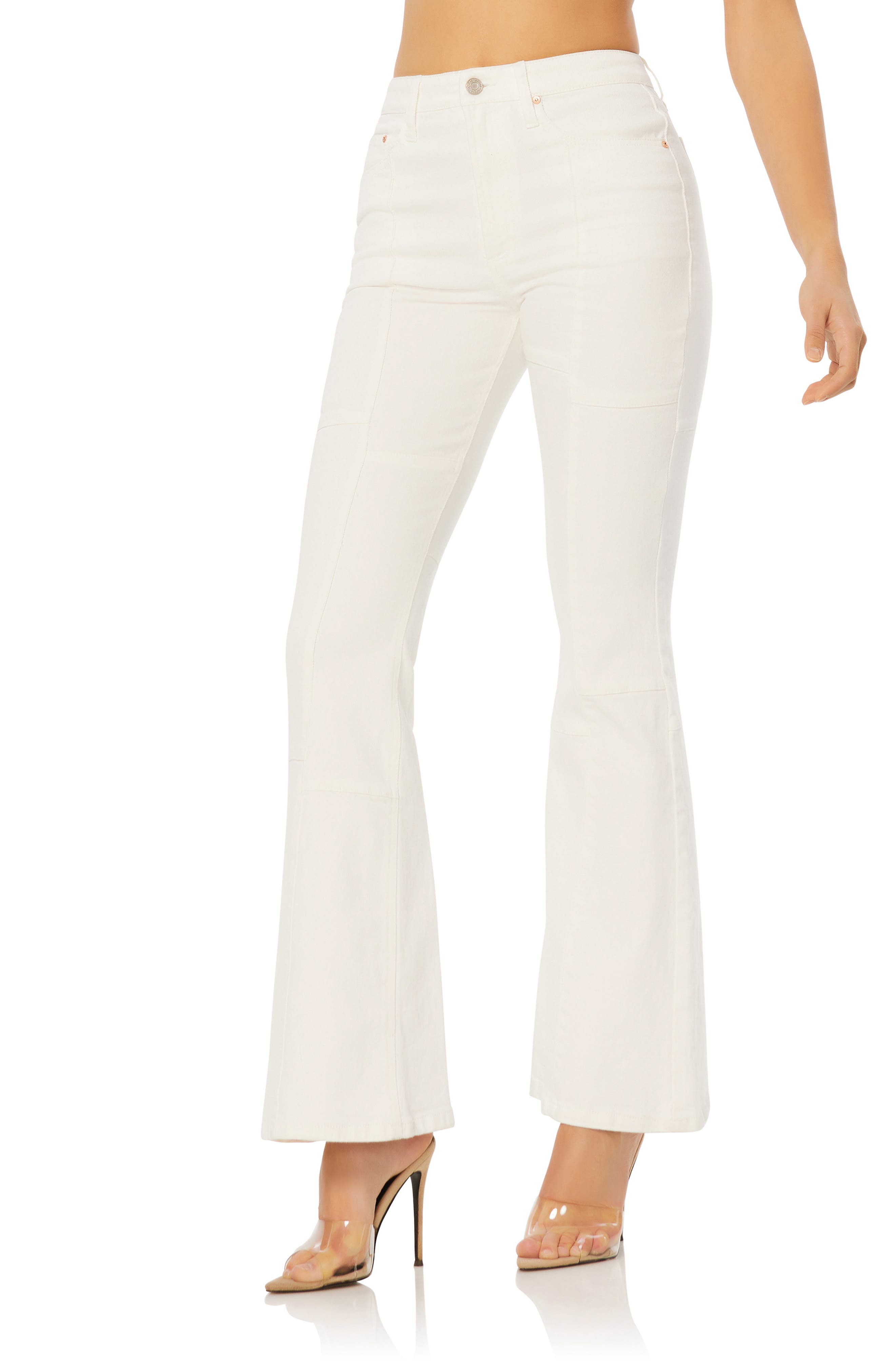 AFRM Skylar Patchwork High Waist Flare 