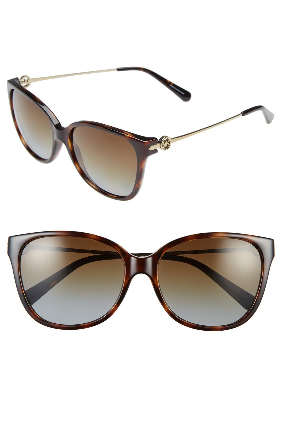 Michael Kors Collection 'Glam' 57mm Polarized Sunglasses Nordstrom