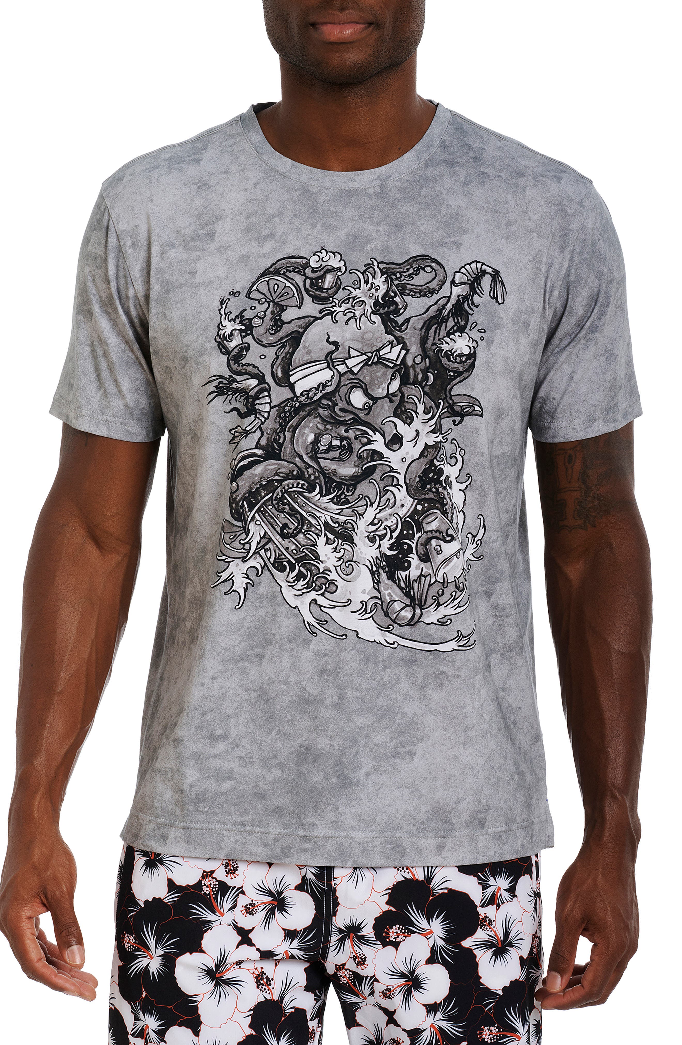 Robert Graham Ames Paisley Tee in White for Men Mens T-shirts Robert Graham T-shirts 