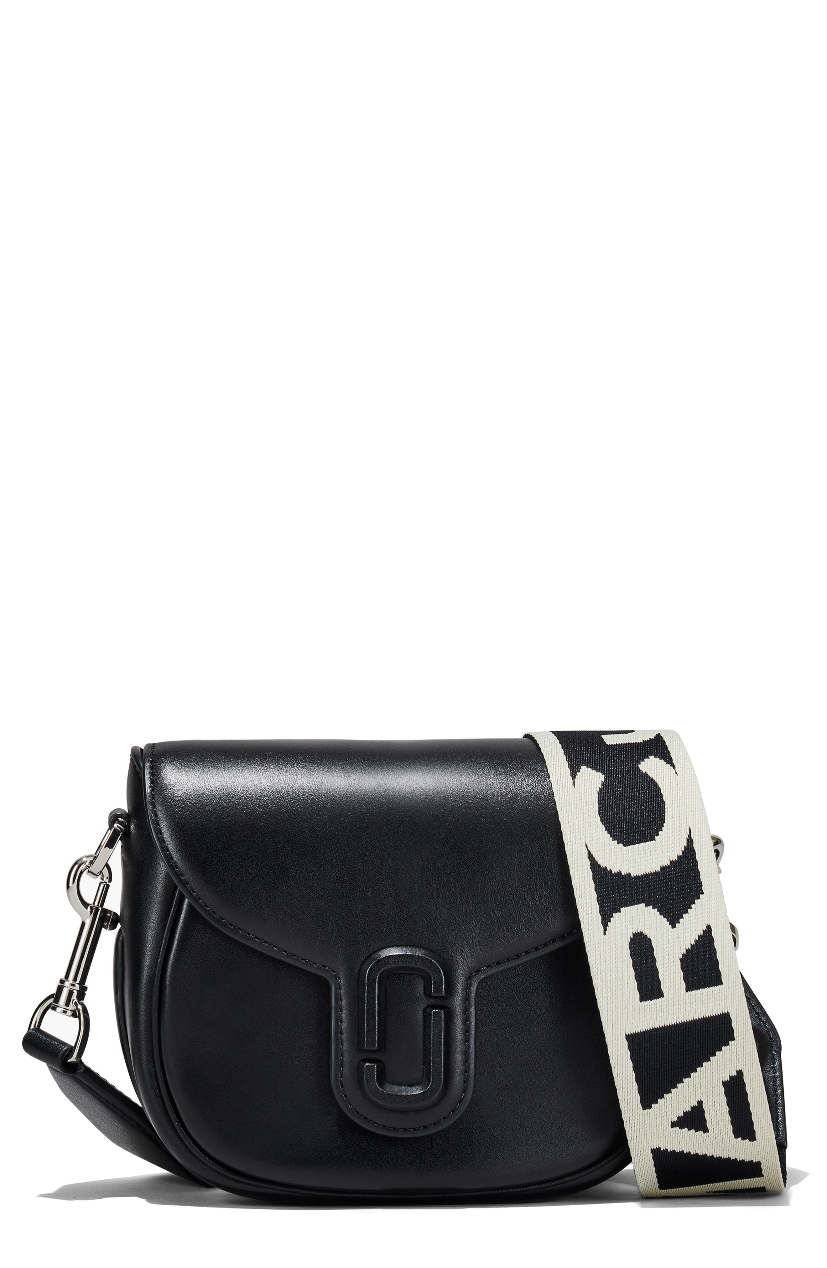 Marc Jacobs Black 'The J Marc' Saddle Bag