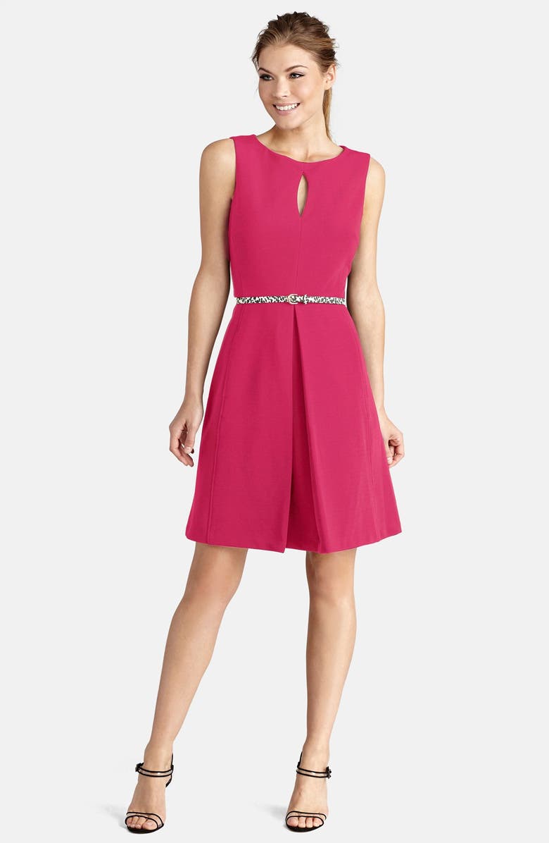 Donna Morgan Lace Overlay Fit & Flare Dress | Nordstrom