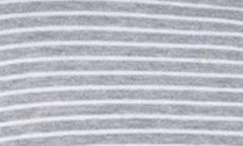 Edikted Astor Striped Tube Top In Gray-and-white