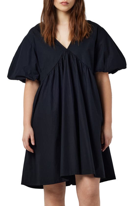 Shop Noisy May Chiara Tie Back Babydoll Dress In Black