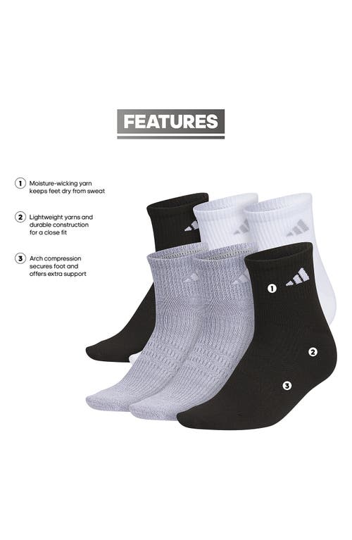 Shop Adidas Originals Adidas Superlite 3.0 6-pack Ankle Socks In White/black/grey