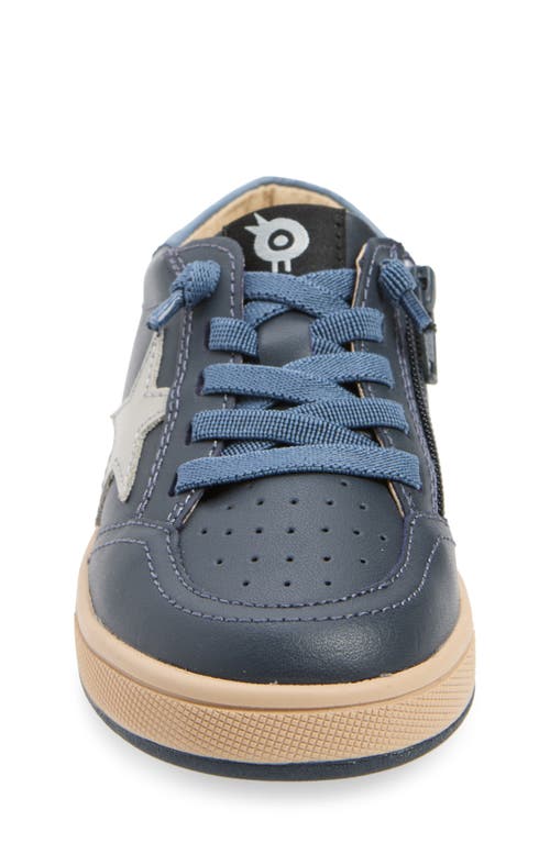 Shop Old Soles Kids' Platinum Runner Sneaker In Navy/indigo/gris