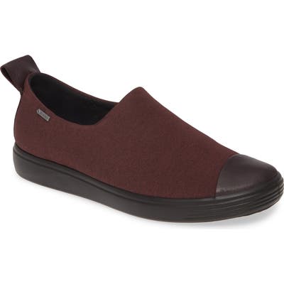 Ecco Soft 7 Gore-Tex Slip-On Sneaker, Burgundy