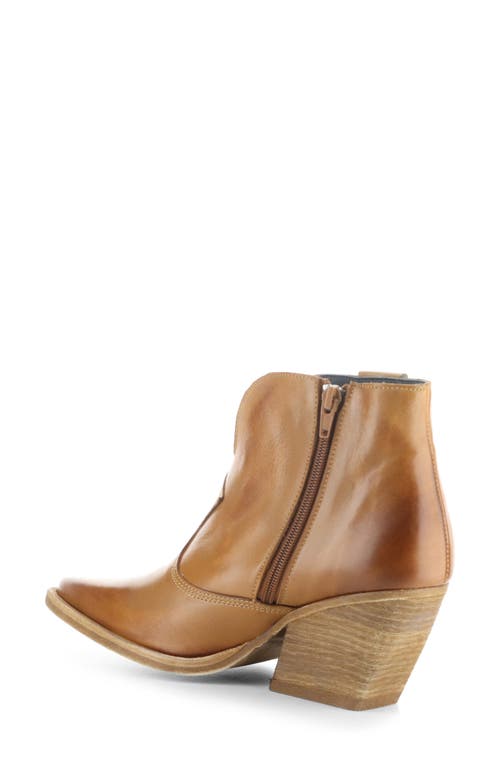 Shop Fly London Waxi Pointed Toe Western Boot In Camel Velvet